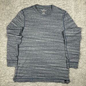 American Eagle Shirt Mens Medium Long Sleeve Crewneck Active Flex Casual Travel